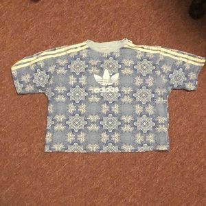 Adidas Culture Clash 3 Stripes Tee (Cropped Tee)